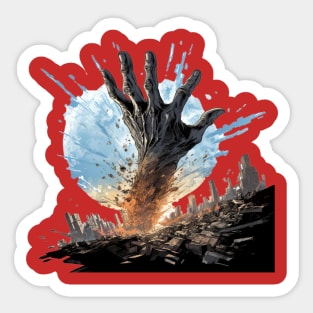 Hand of God Sticker